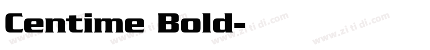 Centime Bold字体转换
